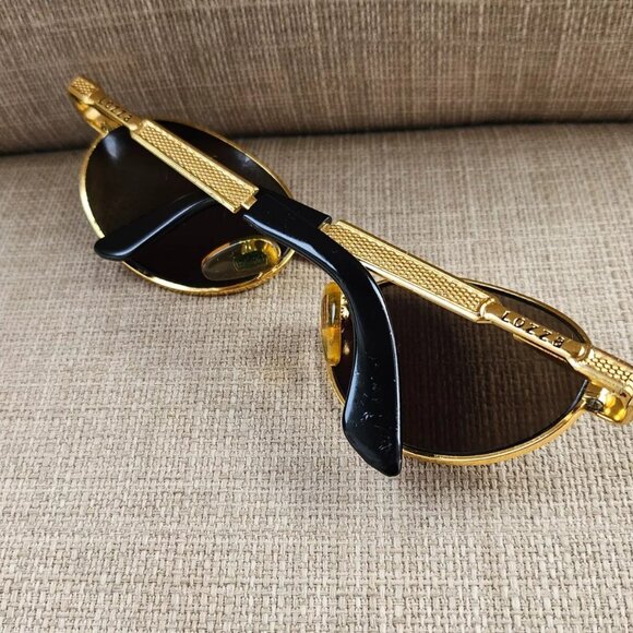 Lozza Women Vintage Sunglasses Gold Tone Frame Eye Wear Made in Italy - Picture 5 of 14
